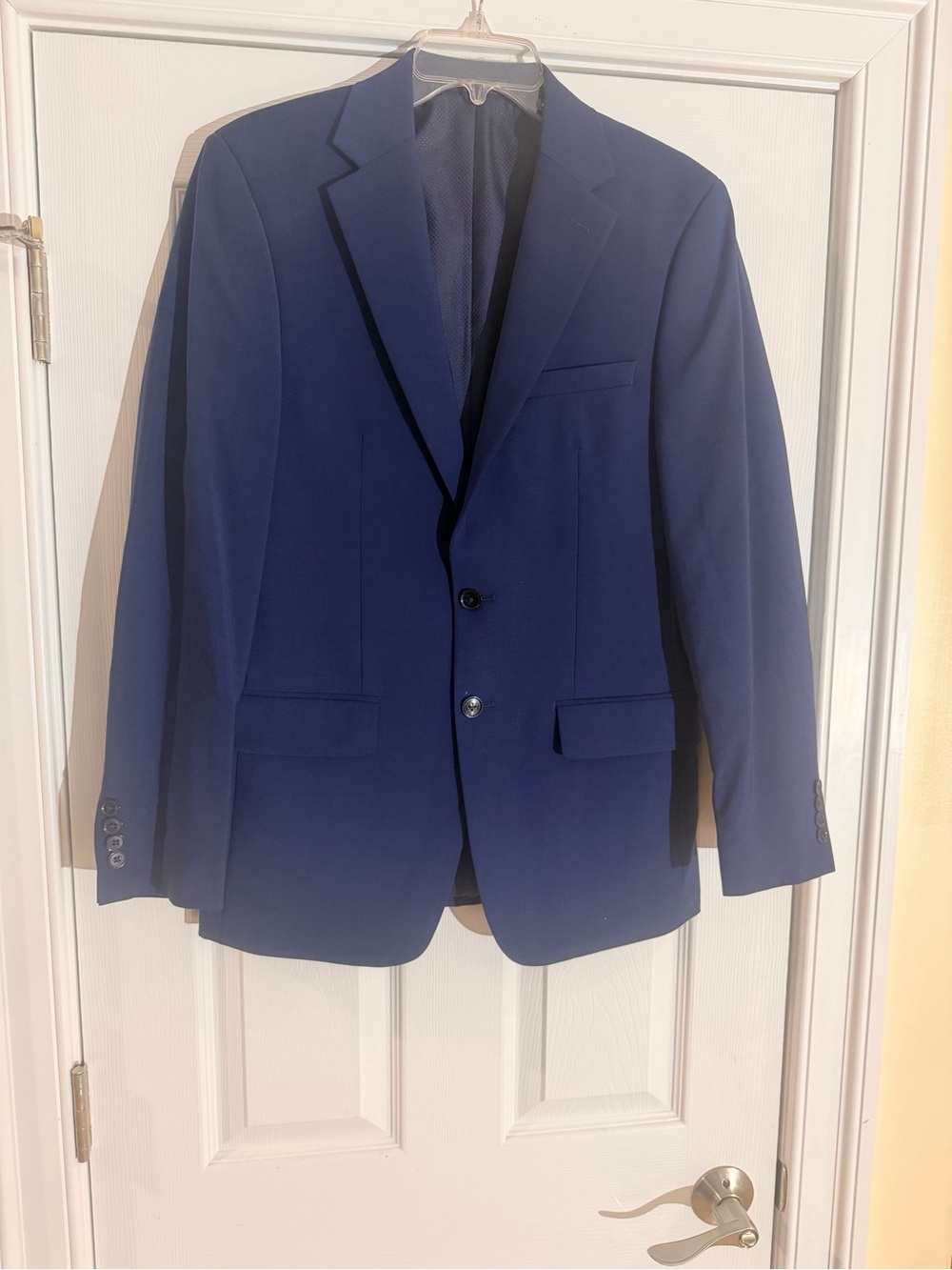 Men's Size 38R "Calvin Klein" Royal Blue Two-Button Sport Coat GUC